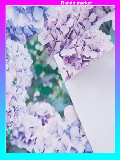 !Бумага упаковочная 2 листа глянцевая «Нежные », 50 × 70 см.