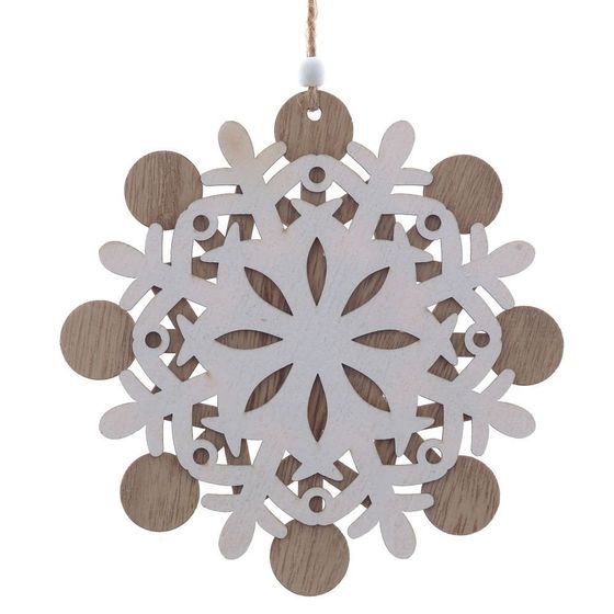 Украшение новогоднее &quot;Снежинка&quot;, L15 W0,5 H15,5 см, 3в.