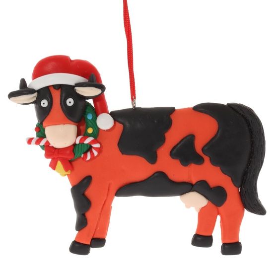 Украшение новогоднее &quot;Коровка&quot; L13 W2 H10 см, 3 в.
