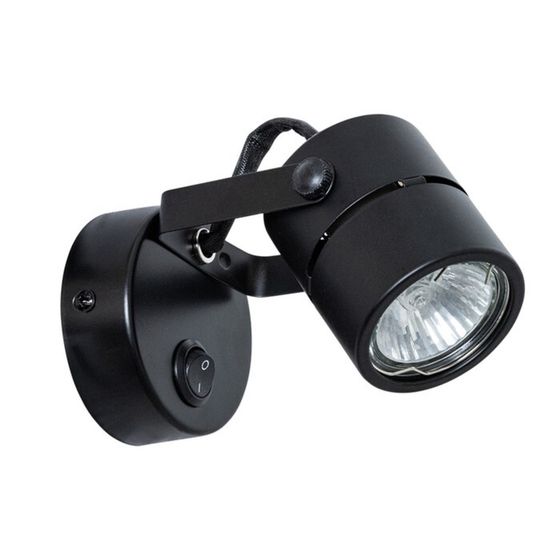 Спот Arte Lamp Mizar A1311AP-1BK, GU10, 50 Вт, 6х14х8 см, чёрный