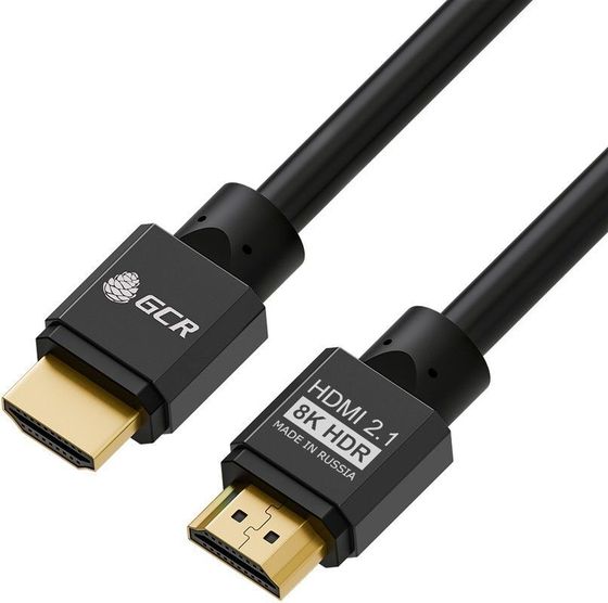 Кабель GCR HDMI(m) - HDMI(m) ver 2.1 8K 5м черный (GCR-55553)