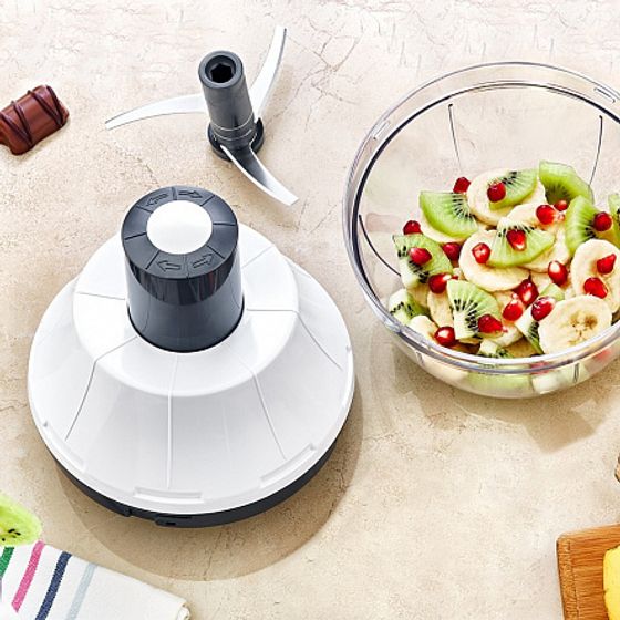 Измельчитель механический серый 13.8x15см