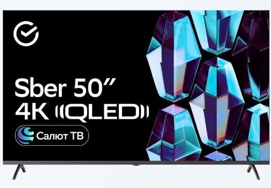 Телевизор QLED 50&quot; Sber SDX-50UQ5235 титан Smart TV