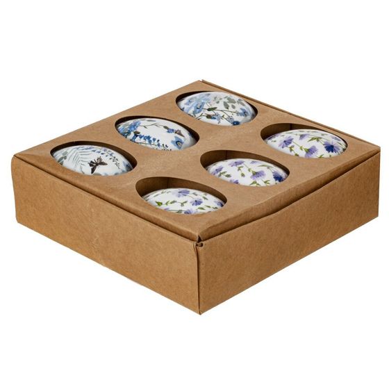 Набор из 6-ти изделий декоративных подвесных &quot;Яйцо&quot; (3,5*5), L13,5 W12,5 H3 см