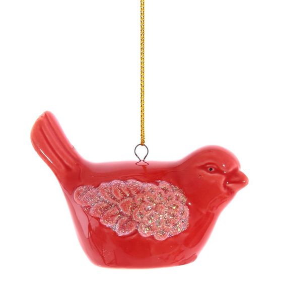 Украшение новогоднее &quot;Птичка&quot;,  L8 W5 H6 см, 4в.