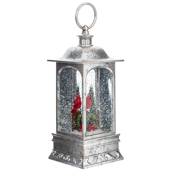 Изделие декоративное &quot;Фонарь&quot; (подсвет, вьюга, 3хАА н/п), L9 W9 H27 см