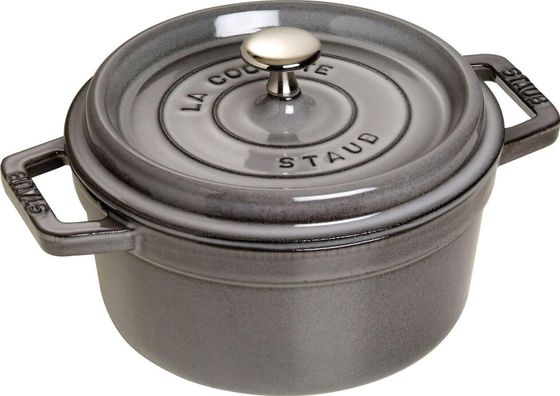 STAUB Garnek STAUB żeliwny okrągły 1.7 ltr grafitowy