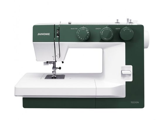 Швейная машина Janome 1522GN белый/зеленый