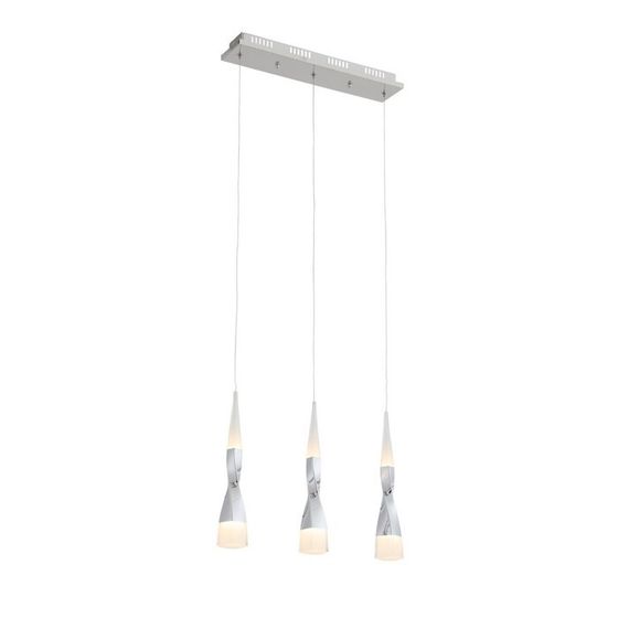 Светильник подвесной St Luce. SL405.103.03. Bochie. 3х7 Вт, LED, 3000K, 1050 Lm, 50х10х55 см, цвет хром