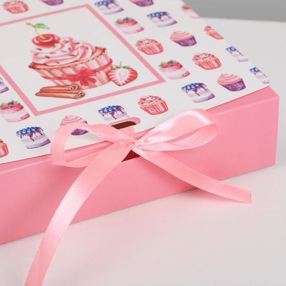 !Складная коробка 2 штуки подарочная «Наслаждайся», 20 х 18 х 5 см.