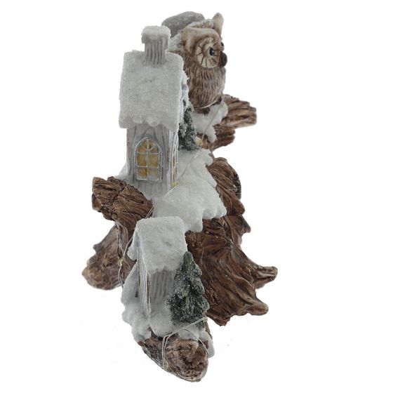 Фигурка декоративная &quot;Зимняя композиция&quot; с подсветкой  (LR44x2,прилаг), L2, L20,5 W9 H14 см, 2в.