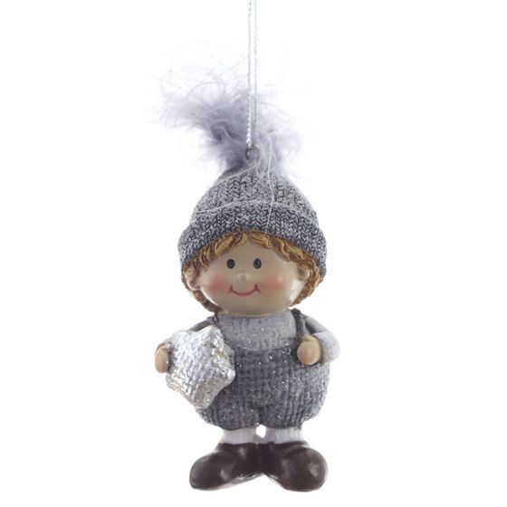 Фигурка декоративная подвесная &quot;Дети&quot;,   L4 W3 H7,5 см, 2в.