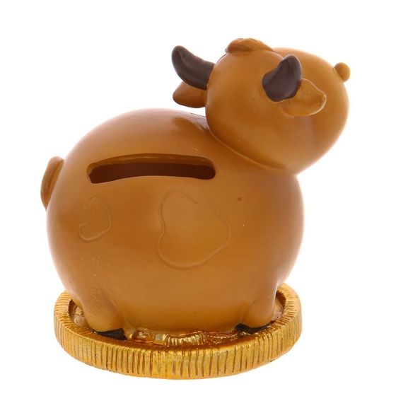 Копилка &quot;Бык&quot;, L7 W7 H8 см, 4в