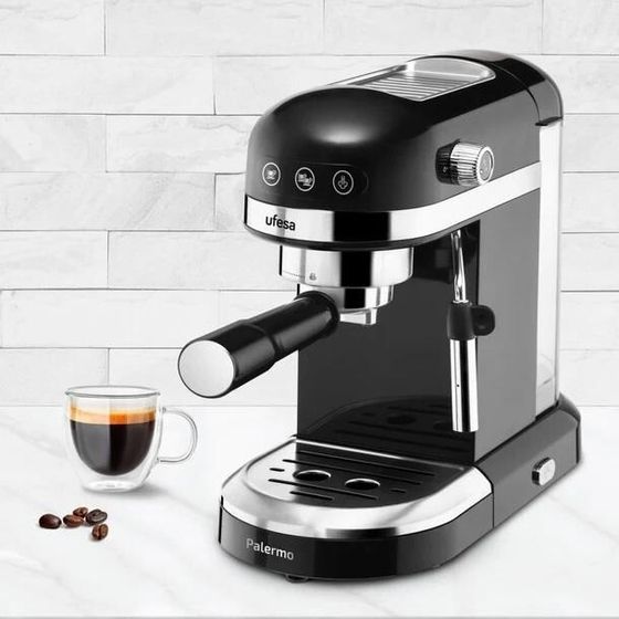 Кофеварка рожковая Ufesa PALERMO BLACK (71705459) 1350Вт черный