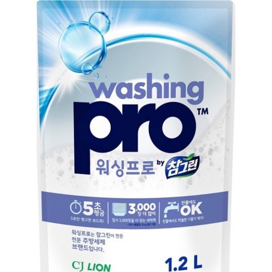 Средство для мытья посуды CJ Lion Washing Pro, 1.2 л