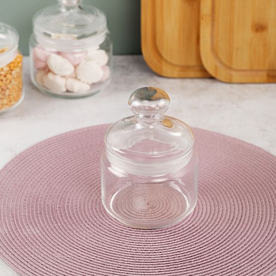 Банка для продуктов КЛУБ 0.5л с крышкой