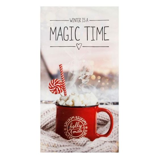 !09 Комплект из 2-х штук - Полотенце Magic time 40х73 см, 100% хл, саржа 190 гр/м2