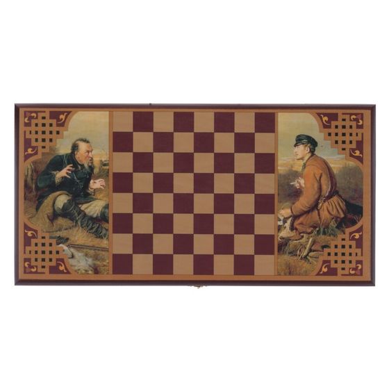 Игра настольная Нарды &quot;Охотники на привале&quot;, Д50 Ш26 В4 см