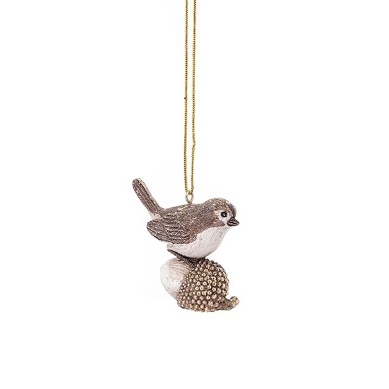 Украшение новогоднее "Птица", L5 W2,5 H5 см, 2в.