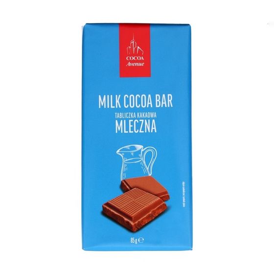 Шоколад молочный Milk cocoa bar, 85 г