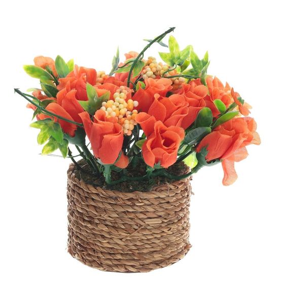 Цветочная композиция, L15 W15 H12 см, 3в.
