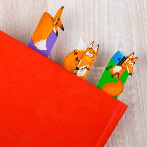 !09 Набор (10 штук) фигурных закладок &quot;Для умненьких и хитрых!&quot;