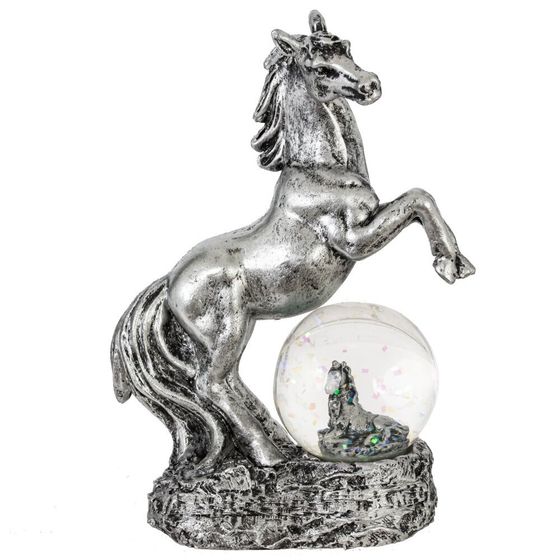 Фигурка декор в стекл шаре &quot;Лошадь&quot;, L10 W5 H14 см, 2в.