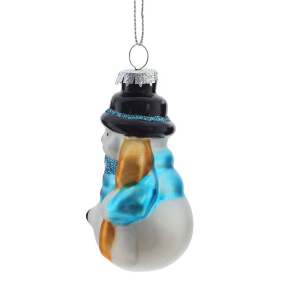 Украшение новогоднее &quot;Снеговик&quot;, L5 W4 H9,5 см, 3в.