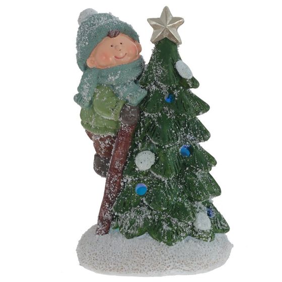 Фигурка декоративная &quot;Ребёнок&quot; с подсвет (LR44x2, н/п), L8 W7 H13 см, 2в.