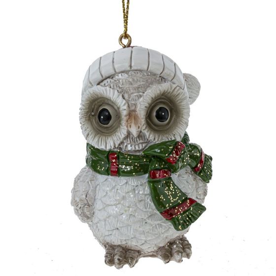Фигурка декоративная подвесная &quot;Сова&quot;, L5,5 W5 H7,5 см, 3в.