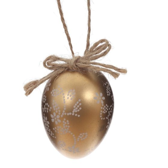 Набор из 6-ти изделий декоративных подвесных &quot;Яйцо&quot; (4*6,5), L17 W8,5 H4 см