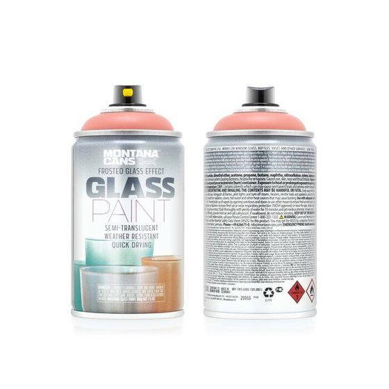 Полупрозрачная краска MONTANA GLASS PAINT коралловая красная 0,25л