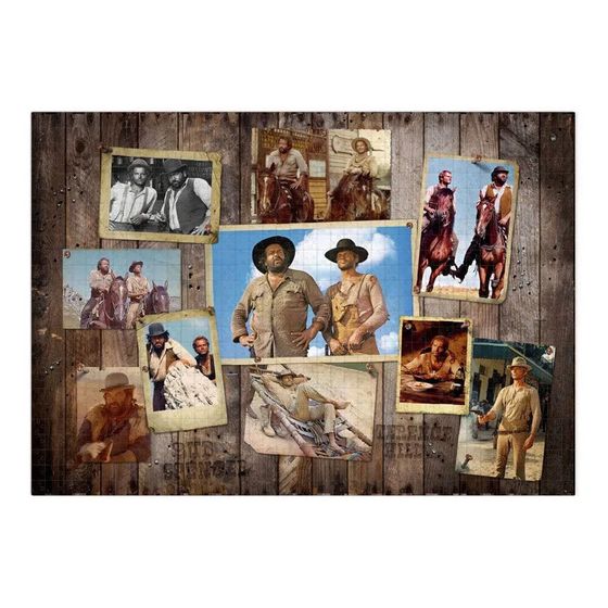 OAKIE DOAKIE DICE Bud Spencer &amp; Terence Hill Jigsaw Puzzle Western Photo Wall 1000 pieces