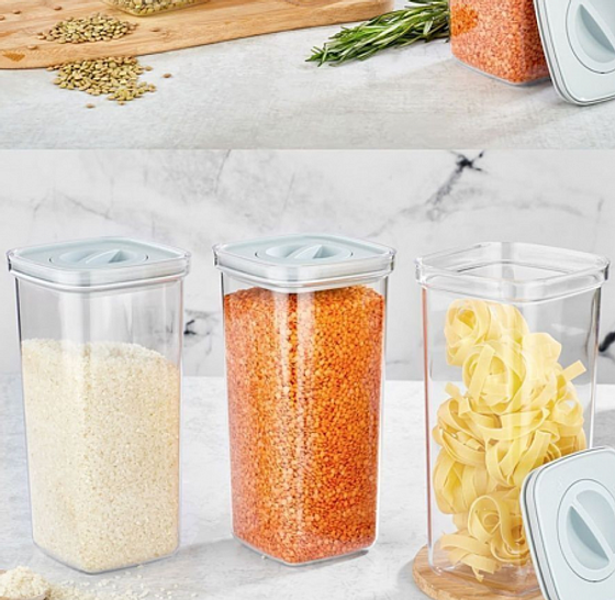 Набор контейнеров вакуумных 3шт (0.5л  1.1л  1.7л)