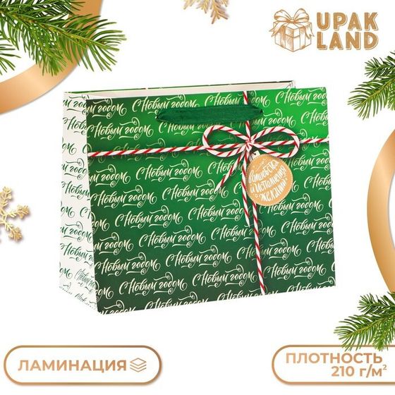 Пакет ламинированный «С новым годом!», MS 23×18×10 см