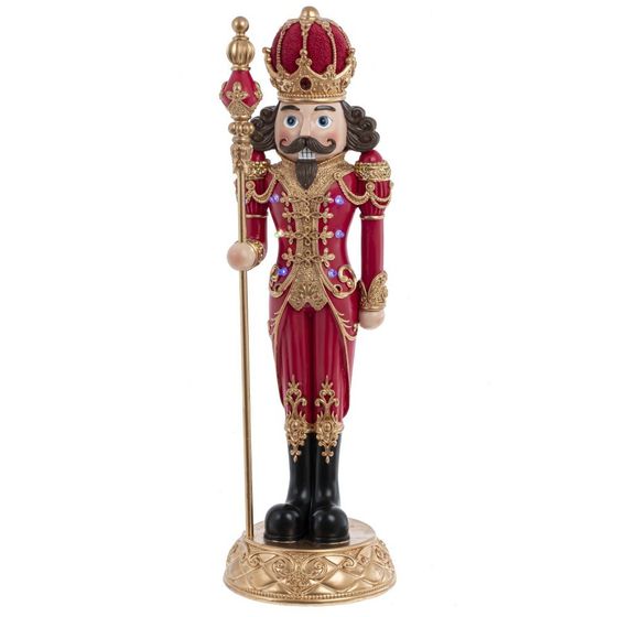 Фигурка декоративная &quot;Щелкунчик&quot; (подсвет, 2хААА, н/п), L15 W15 H50 см