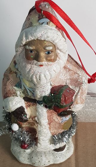 !09 ЕЛОЧНАЯ ИГРУШКА MARKO FERENZO GRANDE - САНТА, 13 СМ.