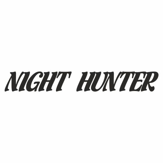 Наклейка &quot;Night Hunter&quot;, Ночной охотник, черная, плоттер, 700 х 100 х 1 мм