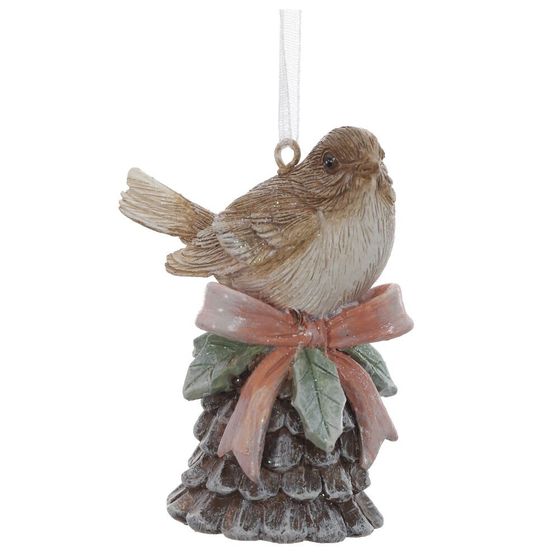 Фигурка декоративная подвесная &quot;Птичка&quot;, L5 W4 H7 см, 4в.