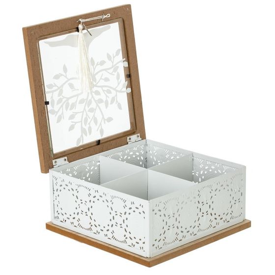 Шкатулка для чайных пакетиков, L18,5 W18,5 H9 см