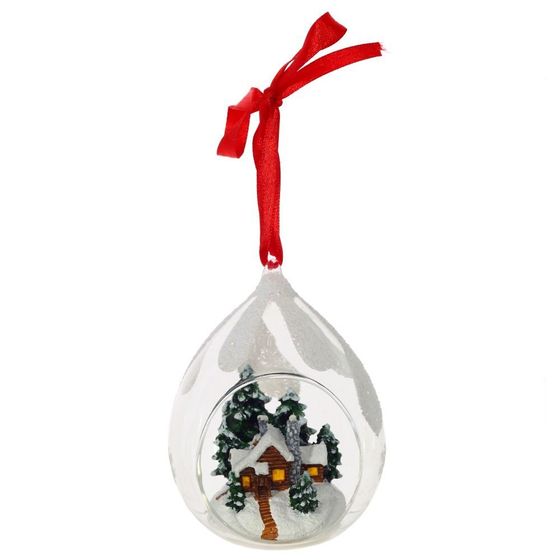 Украшение новогоднее &quot;Капля&quot;, L8 W7 H12 см, 2в.