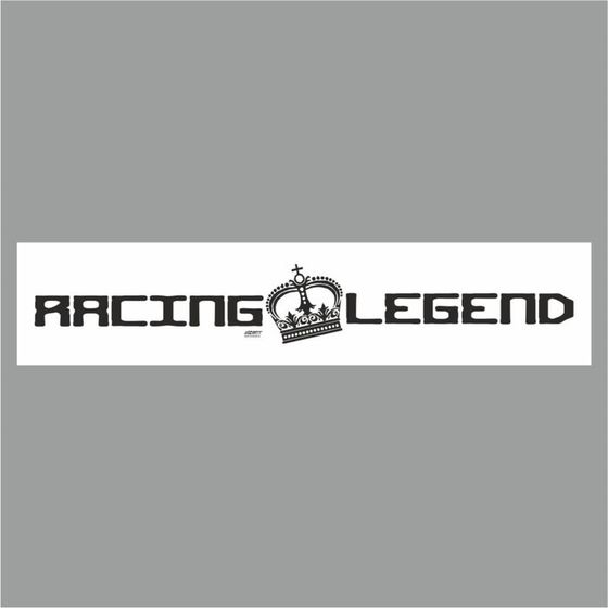 Полоса на лобовое стекло &quot;RACING LEGEND&quot;, белая, 1300 х 170 мм