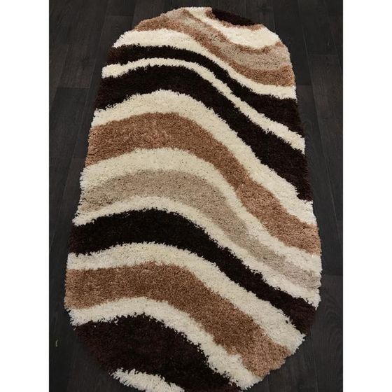 Ковёр овальный Merinos Shaggy Ultra, размер 200x400 см, цвет beige-brown