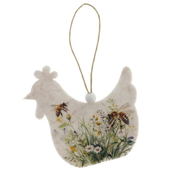 Набор из 6-ти изделий декоративных подвесных &quot;Курица/Петух&quot; (7,5*0,5*7,5), L25 W9 H1,5 см