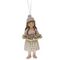 Фигурка декоративная подвесная &quot;Девочка&quot;, L5,5 W4 H12 см, 3в.