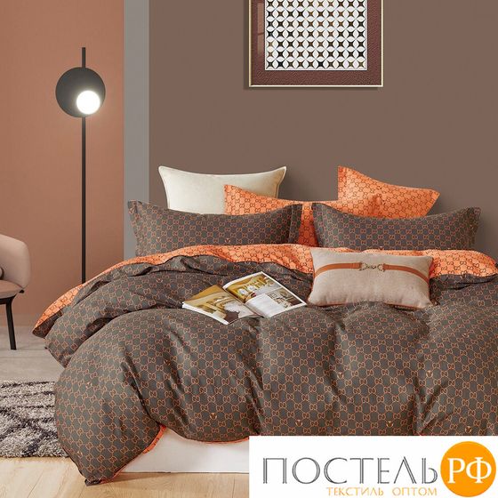TPIG6-1718 КОД1038, КПБ Twill евро 4 наволочки, 70x70 (2 шт), 50x70 (2 шт), Сатин (Твил), Коробка