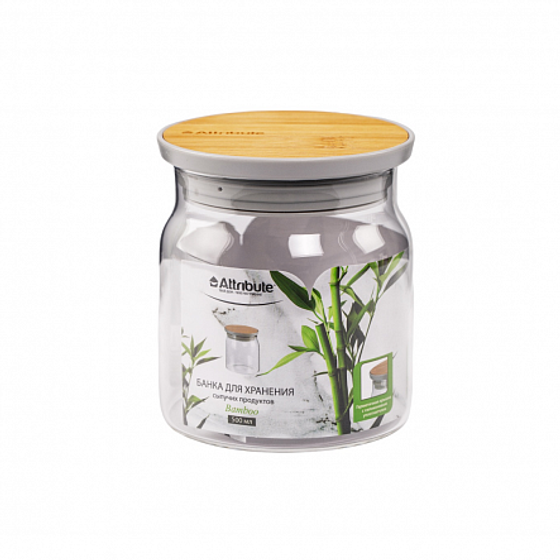 Банка для хранения сыпучих продуктов BAMBOO 500мл