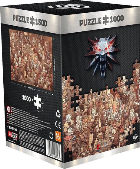 Merch The Witcher (Wiedźmin): Birthday puzzles 1000