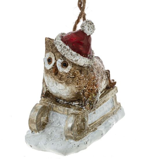 Изделие декоративное подвесное &quot;Сова&quot;, L7,5 W5 H7,5 см, 2в.