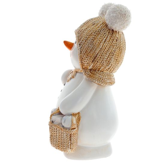 Фигурка декоративная &quot;Снеговик&quot;, L11,5 W8,5 H19 см